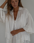 NINA - WHITE Silk Blouse
