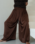 PRE-ORDER CLIVE - BURGUNDY SILK Voluminous Pant