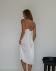 CAMILLE - WHITE Mulberry Silk Slip