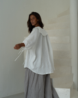 LILIANNE - WHITE Linen Blouse