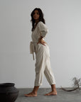 AD - Organic Pinstripe Jumpsuit