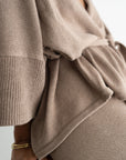 MARK - FAWN Knit Wrap Cardigan