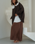 NIAMH - CHOCOLATE Oversized Knit Sweater
