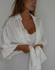 NINA - WHITE Silk Blouse