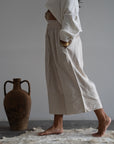 ATILLA - NATURAL Linen Cascade Pant