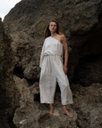 ATHENA - NATURAL Linen Jumpsuit