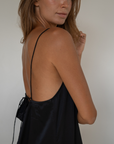 CAMILLE - BLACK Mulberry Silk Slip