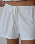FRED - WHITE Jersey Short