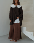 NIAMH - CHOCOLATE Oversized Knit Sweater
