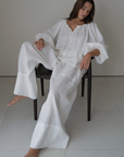 EZRA - White Linen Pant