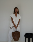 ONDINE - WHITE Scalloped Ramie Blouse