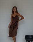 CAMILLE - BURGUNDY Mulberry Silk Slip