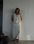 ARTHUR -  CREAM Buttoned Knit Vest
