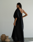 ODETTE - Black Linen Gown