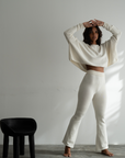 EMMETT - CREAM Knit Flairs