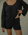 LEON - BLACK Knit Short
