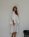 NINA - WHITE Silk Blouse