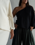 ZAZI - BLACK Asem Knit Top