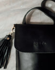 AGNES- BLACK Leather Pouch