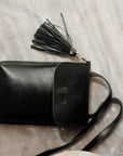 AGNES- BLACK Leather Pouch