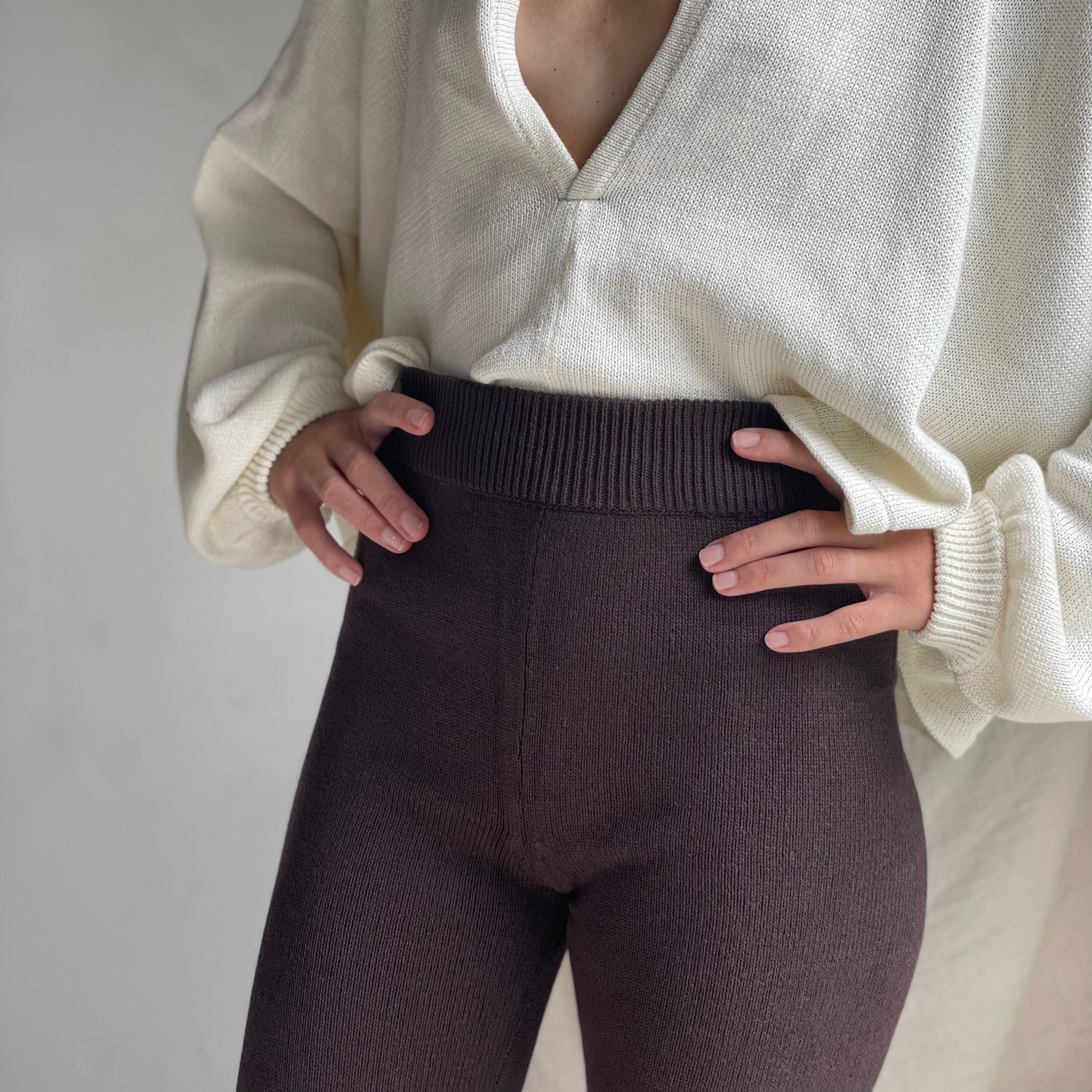 EAMON - CHOCOLATE Knit Pant