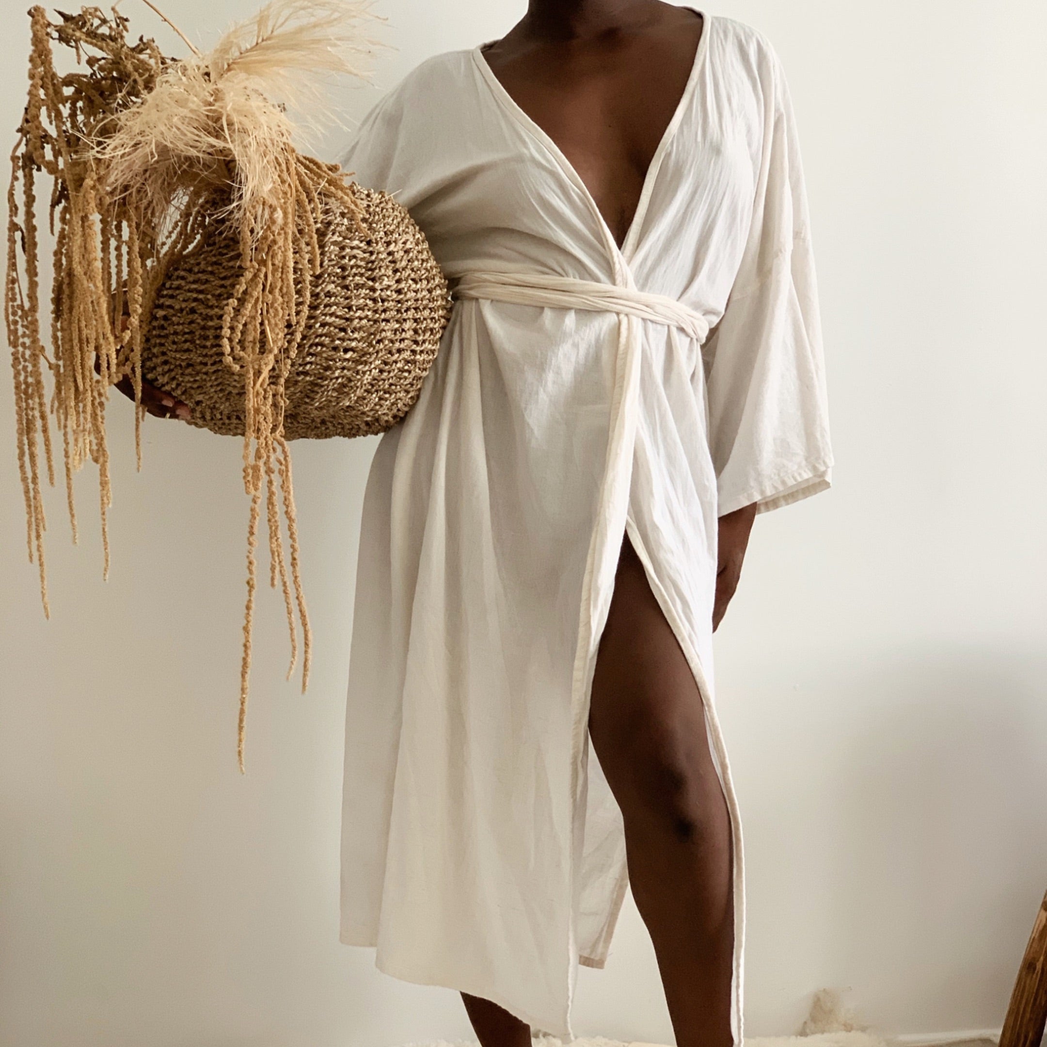 PETA - LONG Cape in Butter Milk