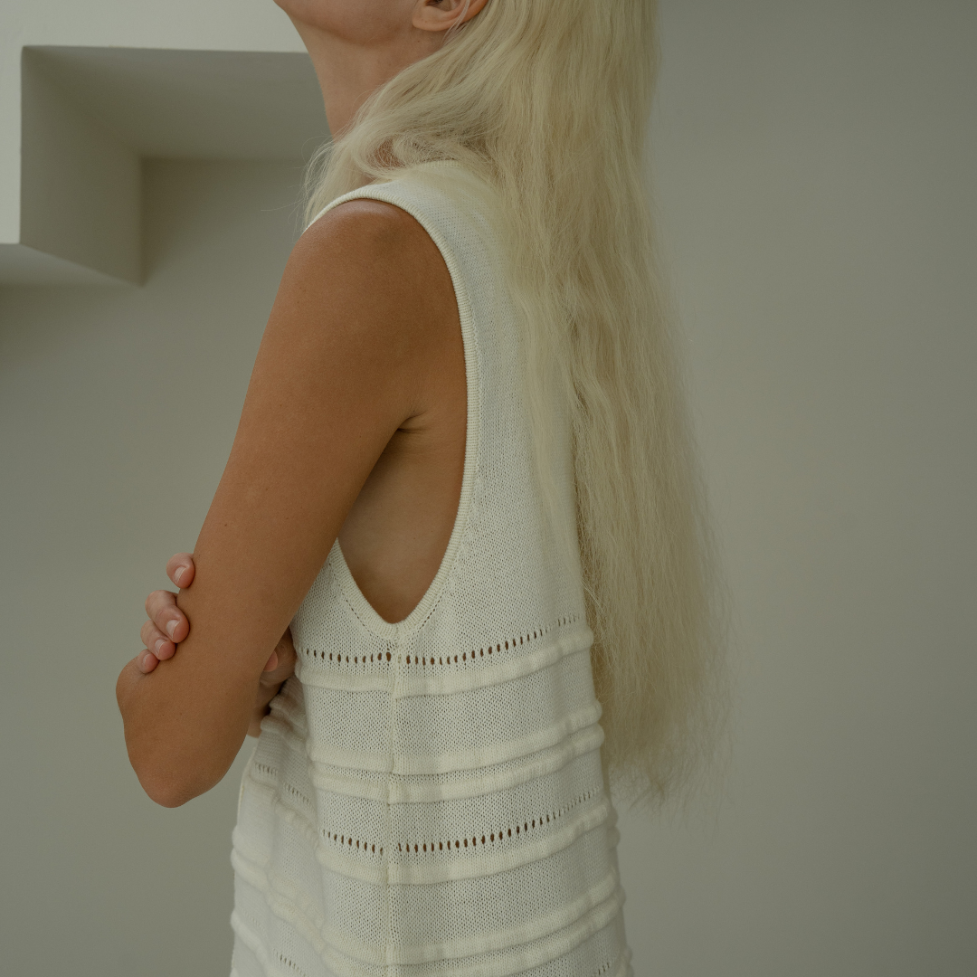 ADELE MIDI - CREAM Knit Dress