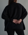 NIAMH - BLACK Oversized Knit Sweater