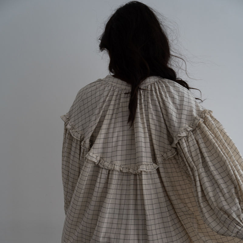 NALU - BLACK CHECK Dress