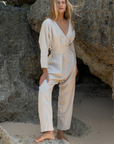 AD - NATURAL Linen Jumpsuit