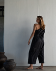 ATHENA - BLACK Linen Jumpsuit