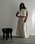 RAE - NATURAL Linen Skirt