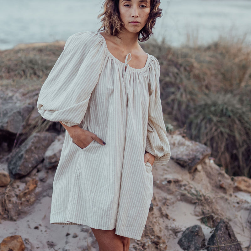 SOLLIE - Organic Stripe Romper
