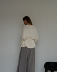 MARK - CREAM Knit Wrap Cardigan