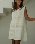 ADELE MINI - CREAM Knit Dress