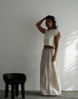 RAE - NATURAL Linen Skirt