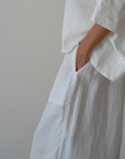 EZRA - White Linen Pant