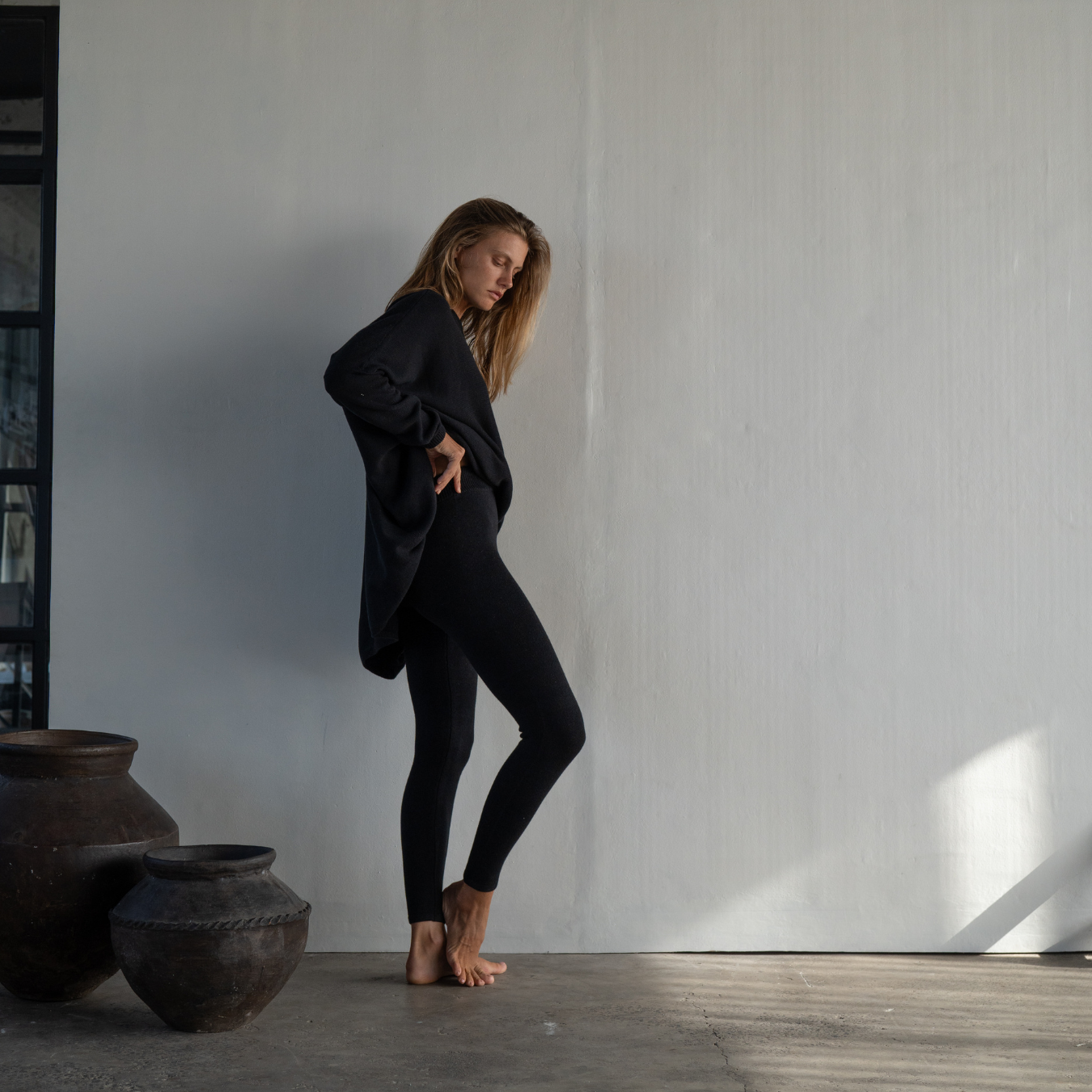 EAMON - BLACK Knit Pant