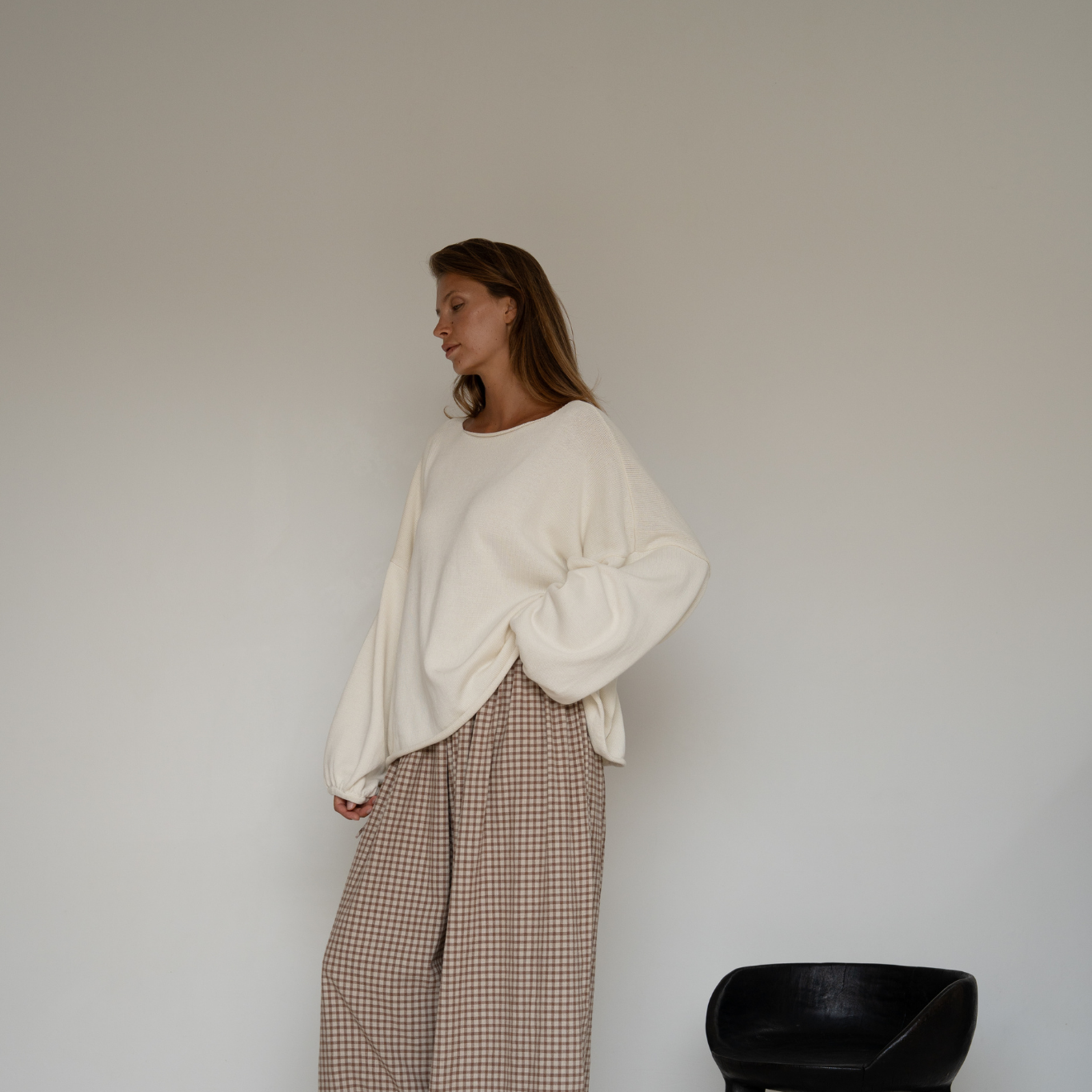ADELINE - Cream Knit Sweater