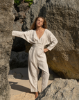 AD - NATURAL Linen Jumpsuit