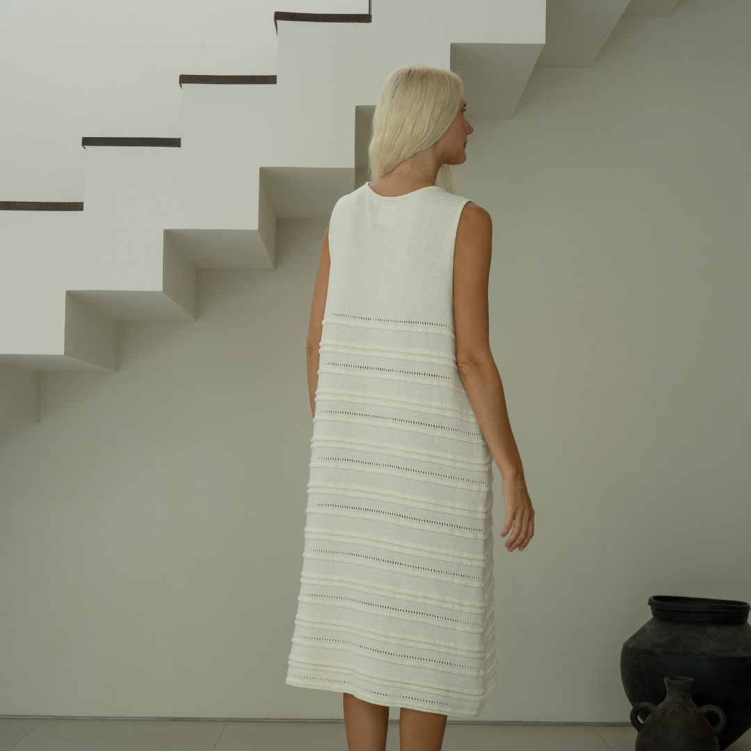 ADELE MIDI - CREAM Knit Dress