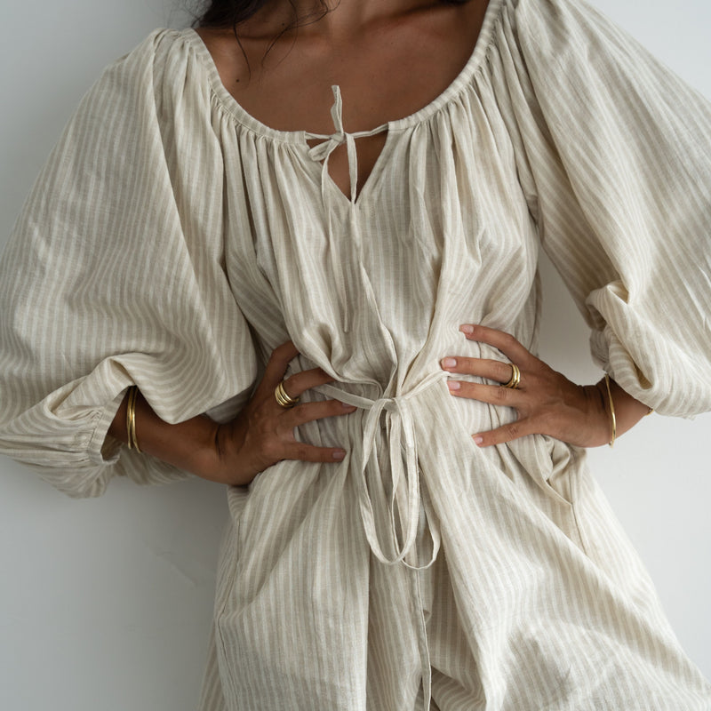 SOLLIE - Organic Stripe Romper