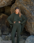 EAMON - OLIVE Knit Pant