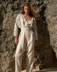 AD - NATURAL Linen Jumpsuit