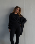 NIAMH - BLACK Oversized Knit Sweater