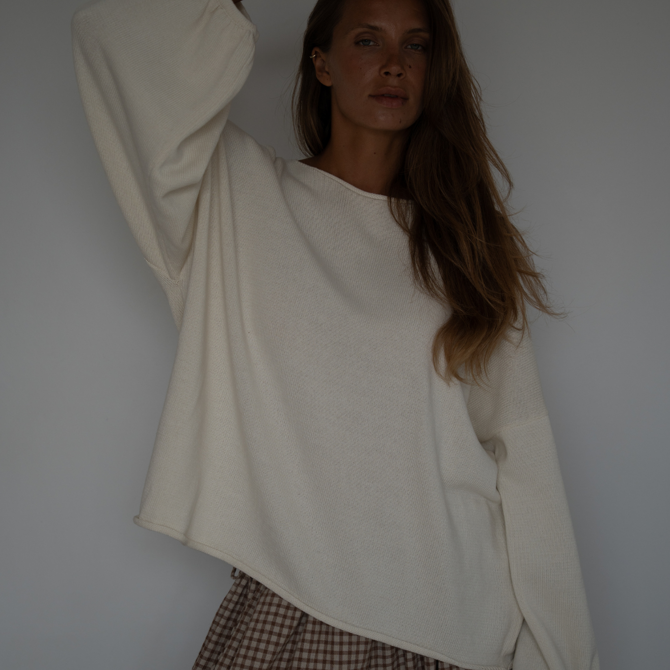 ADELINE - Cream Knit Sweater