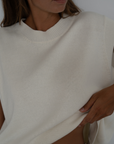 EDITH - CREAM Knit Vest