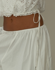 HUME Poplin Volume Pant - WHITE