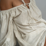 SOLLIE - Organic Stripe Romper