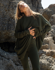 NIAMH - OLIVE Oversized Knit Sweater